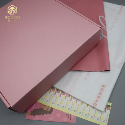 Pink E Flute Flip Top Cardboard Box , Mail Shipping Box With FSC Certificate