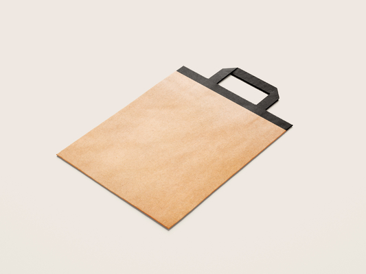 200gsm Recyclable Printed Kraft Paper Shopping Bag With Handle