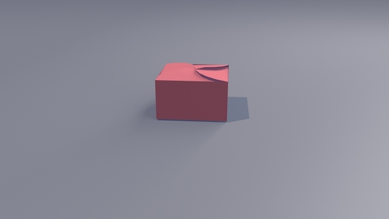 Red Foldable Gift Boxes With Ribbon For Small Cosmetic Packaging